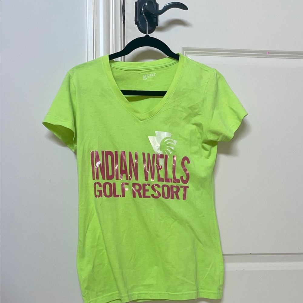Gear For Sports Lime Green V-Neck Tee